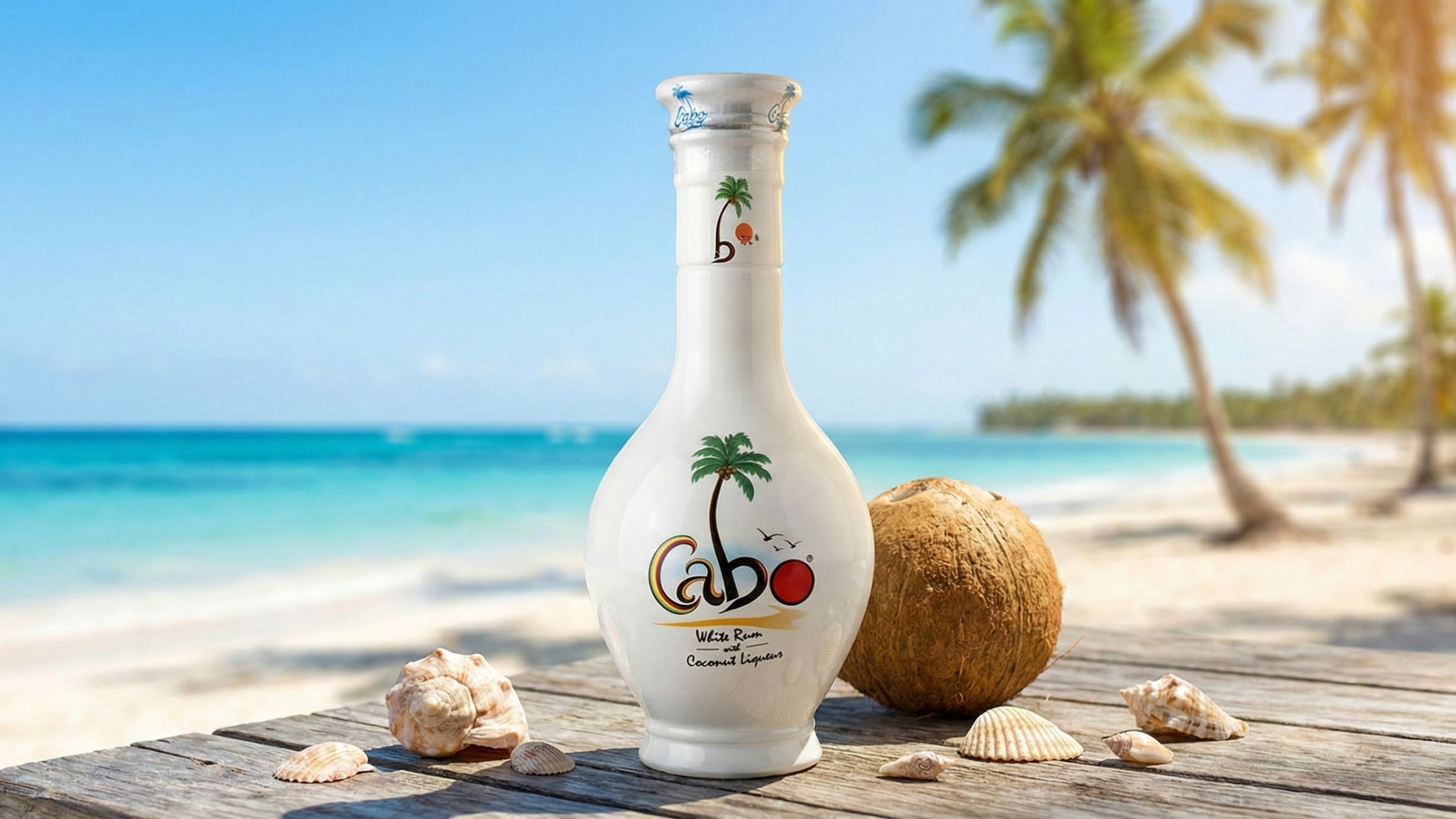 A bottle of Aperol and cocktail illustrations